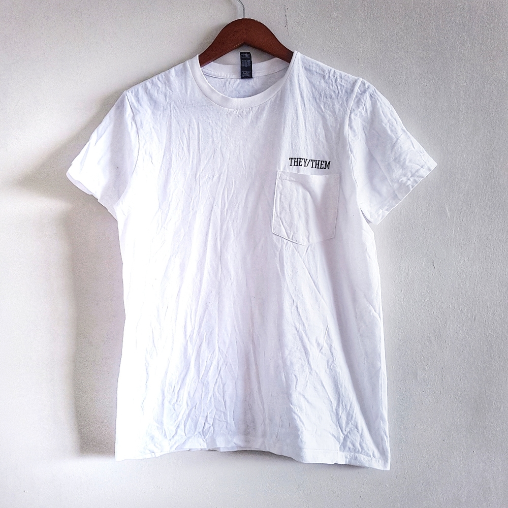 Anvil They/Them Pronoun T Shirt Medium
